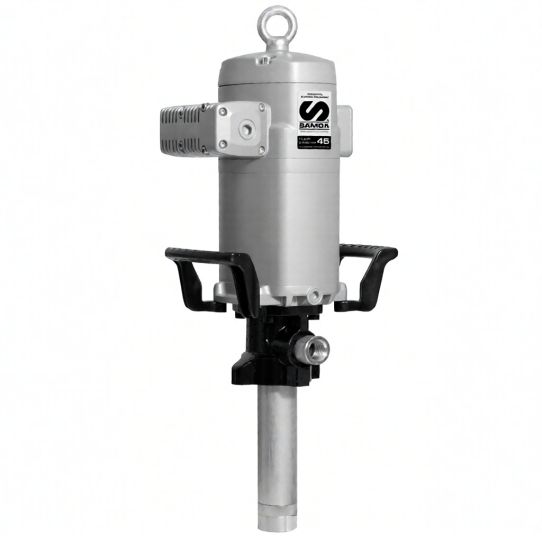 Нагнетатель смазки пневматический для бочек 185 л, давление 7 бар, с насосом РМ45 70:1 Samoa 534710