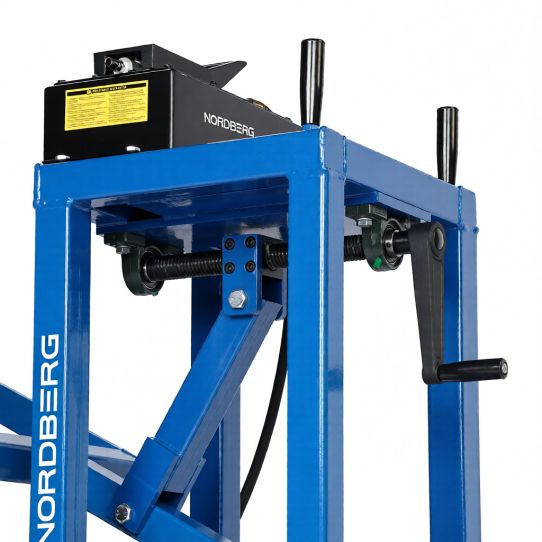 Выпрессовщик шкворней 75 тонн Nordberg N31PE76A пневмогидравлический для грузовиков на тележке