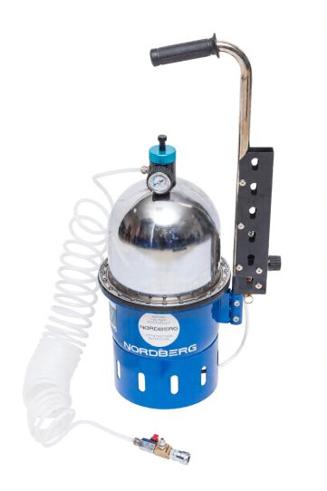 Установка для прокачки тормозной системы и сцепления пневматическая, емкость 10л с манометром давление 0.7-3 бар, BC10 Nordberg