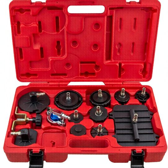 Установка для прокачки и замены тормозной жидкости, пневматическая переносная с накоплением воздуха, профессиональная Licota ATS-4024