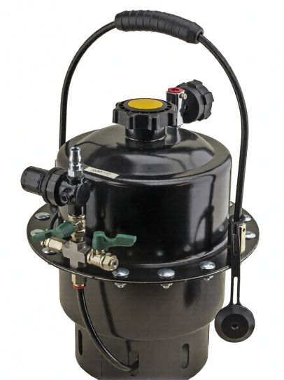 Установка для прокачки и замены тормозной жидкости, пневматическая переносная с накоплением воздуха, профессиональная Licota ATS-4024