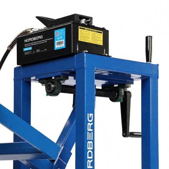 Выпрессовщик шкворней 75 тонн Nordberg N31PE76A пневмогидравлический для грузовиков на тележке