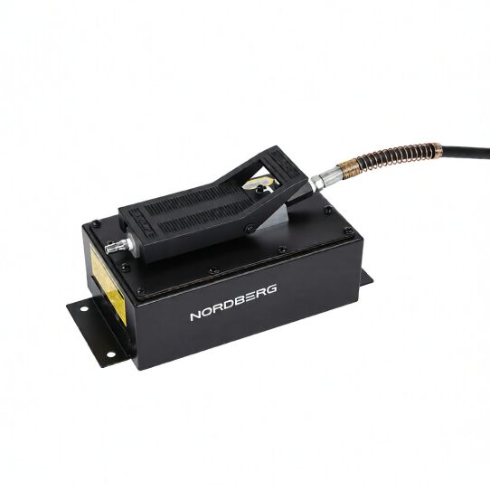 Выпрессовщик шкворней 75 тонн Nordberg N31PE76A пневмогидравлический для грузовиков на тележке