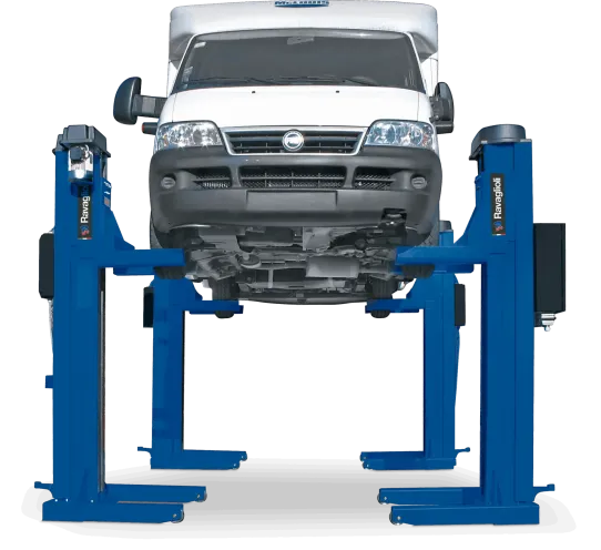 Подкатной подъемник для грузовых автомобилей электромеханический 12т Ravaglioli RAV212N, 4 колонны