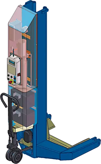 Подкатной подъемник для грузовых автомобилей электрогидравлический 45т Ravaglioli RAV307H.6WS, 6 колонн