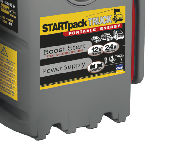 Пусковое устройство пусковой 12В 24В ток до 3200А, Power Bank 44000мАч профессиональное GYS Gyspack Truck 12/24V 025448