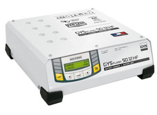 Портативное зарядное устройство 12В для аккумуляторов GEL и WET, ток заряда до 50А GYS 029088 Gysflash 50.12 HF