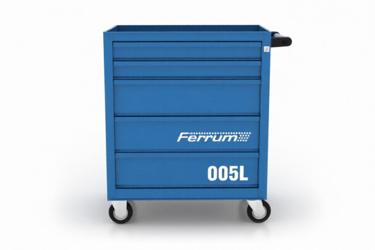 Тележка инструментальная FERRUM 02.005L-5015, 5 ящиков, без инструментов