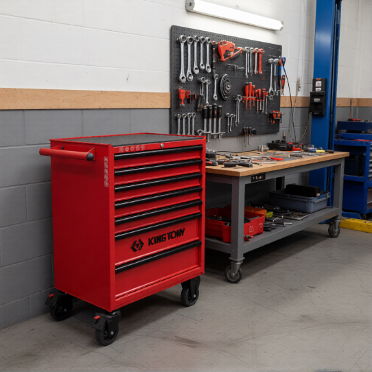 Тележка инструментальная KING TONY 87434-7U, 7 ящиков, без инструментов