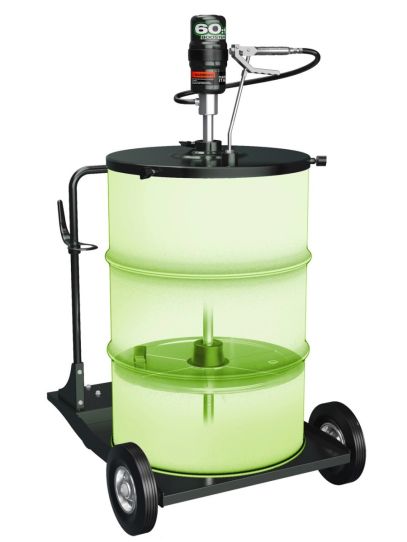 Нагнетатель смазки для бочек на 185 л, пневматический насос с мобильной тележкой, 60:1 Piusi FK0400002
