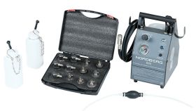 Установка для замены и прокачки тормозной системы и сцепления электрическая, емкость 5 л, переносная с манометром, 220 В, Nordberg BC6