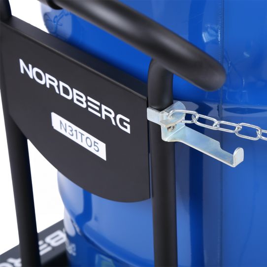 Тележка для бочек до 200 л ручная на 4 колесах усиленная Nordberg N31T05 