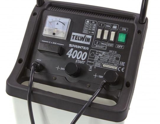Пуско-зарядное устройство для 12В и 24В аккумуляторов с пусковым током 400А 829391 TELWIN