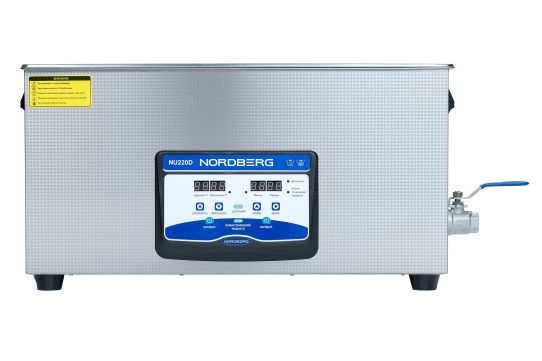 Ультразвуковая ванна 20.8л 40 кГц с подогревом и дегазацией, 220В для деталей и топливных форсунок Nordberg NU220D