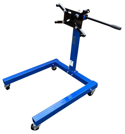 Кантователь двигателя 566 кг с П-образным основанием и 4 регулируемыми кронштейнами синий EQFS ES-1803