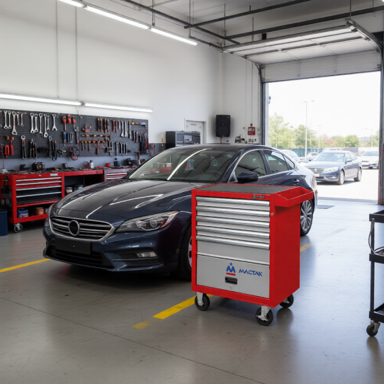 Тележка инструментальная МАСТАК 522-05581MR, 5 ящиков и отсек, без инструментов