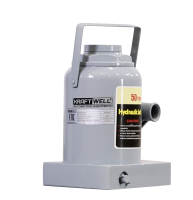 Домкрат бутылочный 50 т, KraftWell KRWBJ50 300-480 мм, гидравлический, грузовой, с ходом штока 180 мм