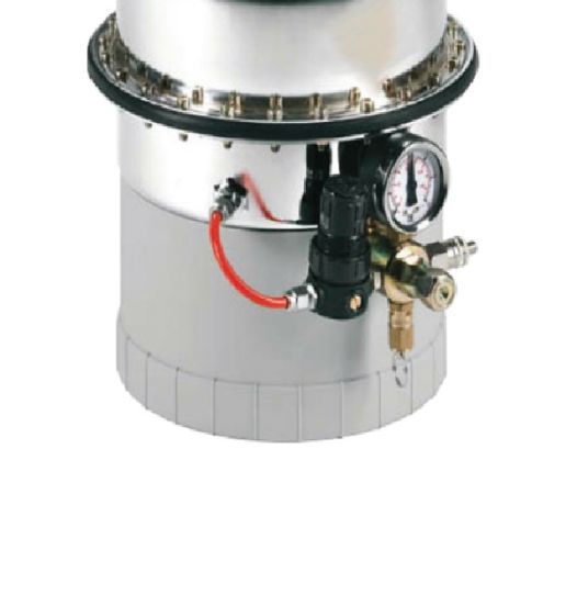 Установка для прокачки и замены тормозной жидкости пневматическая, емкость жидкости 5 л, шланг 3 м, переносная RAASM 10705