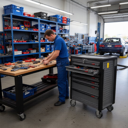 Тележка инструментальная JTC-5021C, 7 ящиков, без инструментов