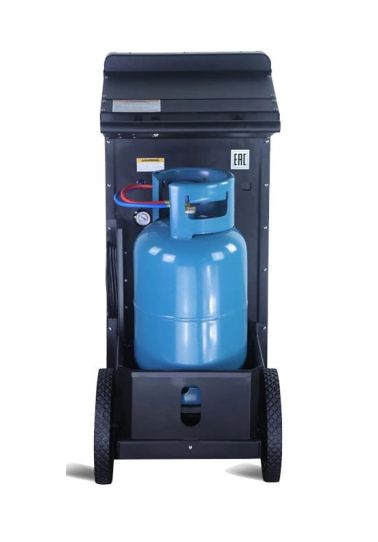 Установка автомат для заправки автомобильных кондиционеров KraftWell AC2000 с увеличенной длиной шлангов и емкостью баллона