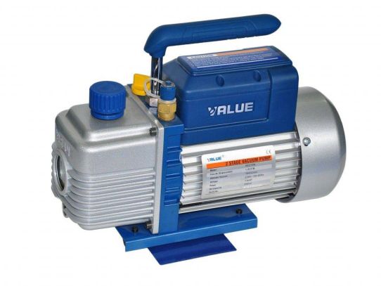 Двухступенчатый вакуумный насос Value VE-280N 226 л/м 15 мкр. c обратным клапаном