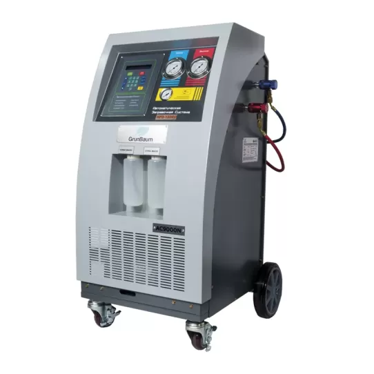 Установка автомат для заправки автомобильных кондиционеров GrunBaum AC9000N 1234yf