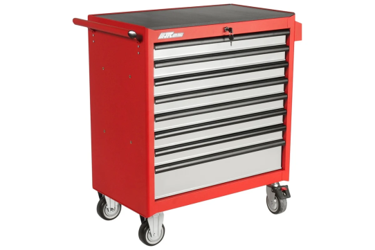 Тележка инструментальная JTC-5641, 8 ящиков, с набором инструментов 496 предметов