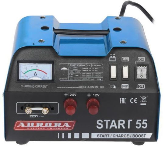 Пуско-зарядное устройство для аккумуляторов 12В и 24В с пусковым током 180А 14947 Aurora