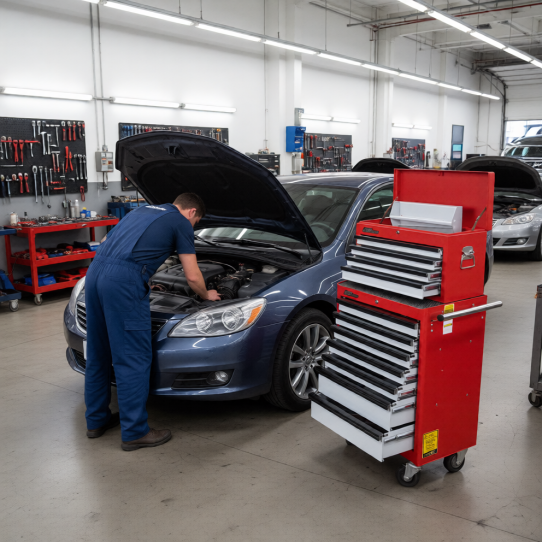 Тележка инструментальная JTC-3931, 7 ящиков, без инструментов