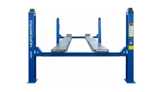 Четырехстоечный подъемник электрогидравлический 5т от сети 380В Nordberg 4450_MB синий