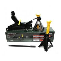 Подкатной гидравлический домкрат до 2 тонн, 130-330мм Rock Force RF-TH12074 Подкатной гидравлический домкрат до 2 тонн, 130-330мм Rock Force RF-TH12074