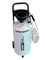 Нагнетатель масла пневматический 30 л, KraftWell KRW1910N с подающим шлангом на 1.3 м