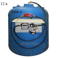 Мини АЗС для дизельного топлива 8000 л. 12 вольт Artaz с фильтром