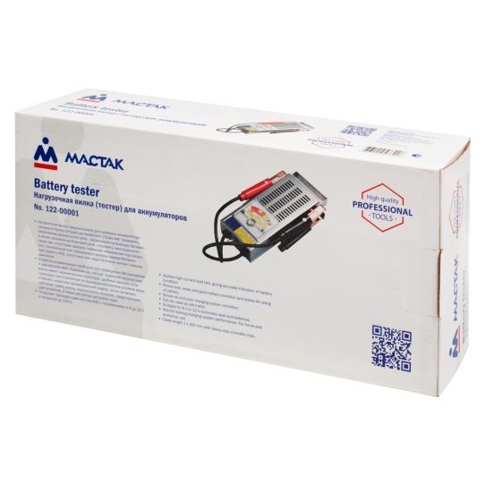 Нагрузочная вилка тестер для 6/12В аккумуляторов SLA SLI 1000Ач MACTAK 122-00001