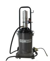 Нагнетатель смазки для бочек на 13 л, Kraftwell KRW1798.PN 6-8 бар, пневматический, с коэффициентом сжатия 50:1