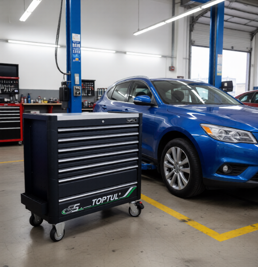 Тележка инструментальная TOPTUL TCBT0703, 7 ящиков, без инструмента