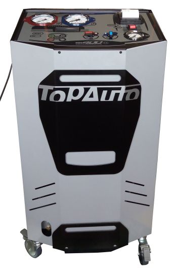Установка автомат для заправки автомобильных кондиционеров TopAuto RR400 с дисплеем