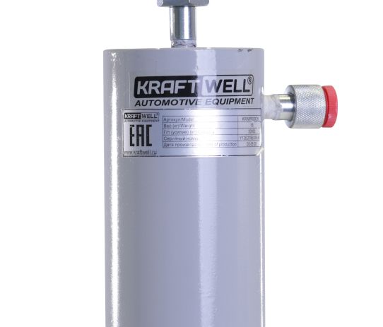 Цилиндр гидравлический для пресса 30т с манометром KraftWell KRWPR30CYL