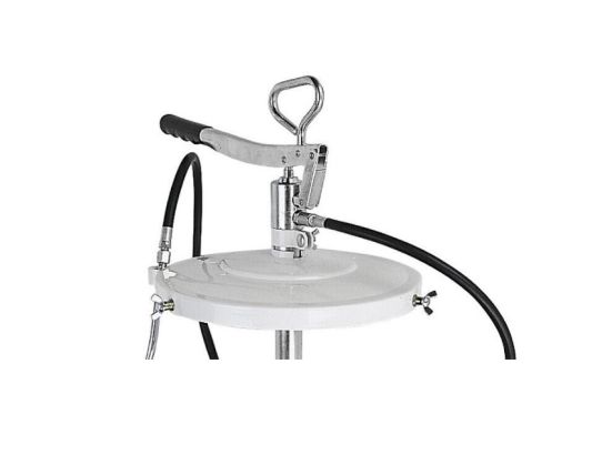 Нагнетатель смазки ручной для бочек 20 л, давление до 350 бар, шланг 1.5 м, переносной Samoa 151102