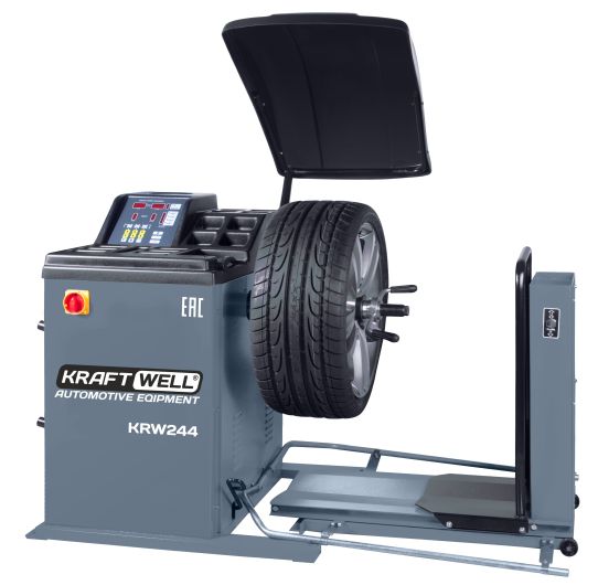 Балансировочный станок ручной для грузовых авто 10-30" KraftWell KRW244, 380В