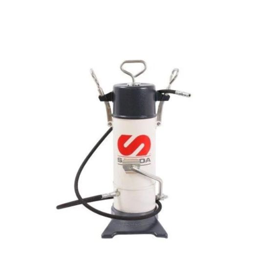 Нагнетатель смазки ножной с емкостью 5 л, выходное давление до 500 бар с производительностью 2 г/ход Samoa 157000