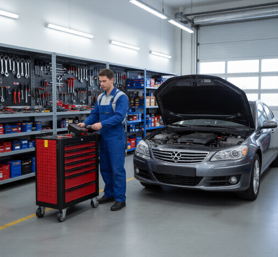 Тележка инструментальная JTC-S1068, 7 ящиков, без инструментов