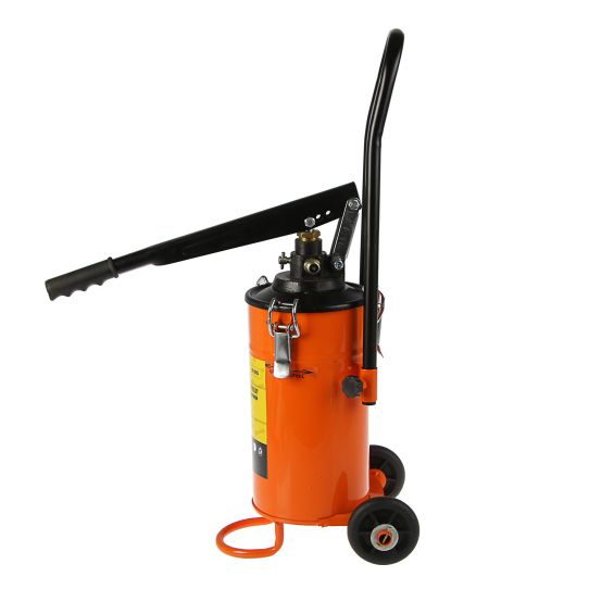 Нагнетатель смазки ручной с емкость 5 л и раздаточным шлангом 2 м, производительно 0.23 л/мин Partner PA-2095