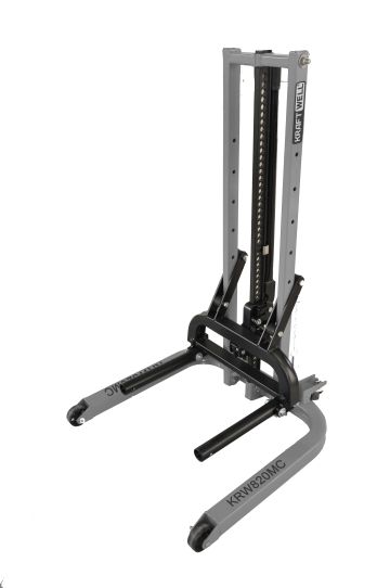 Подъемник мобильный механический до 820 кг KraftWell KRW820MC, одностоечный