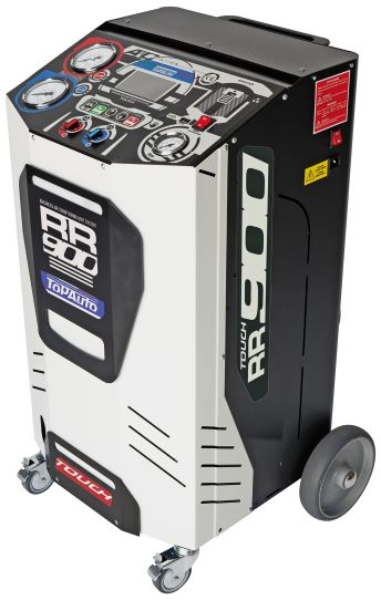 Установка автомат для заправки автомобильных кондиционеров TopAuto RR900Touch с сенсорным дисплеем, Ethernet разъемом