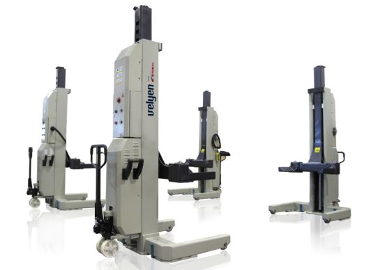 Подкатной подъемник для грузовых автомобилей электрогидравлический 22т Velyen 4EF0050, 4 колонны