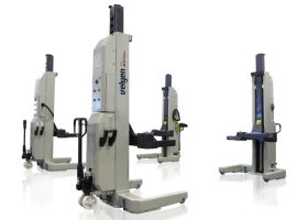 Подкатной подъемник для грузовых автомобилей электрогидравлический 33т Velyen 4EF0055, 6 колонн