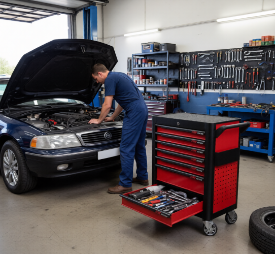 Тележка инструментальная JTC-S1068, 7 ящиков, без инструментов