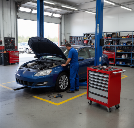 Тележка инструментальная JTC-3931C, 7 ящиков, без инструментов