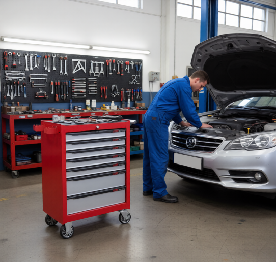 Тележка инструментальная JTC-3931C, 7 ящиков, без инструментов